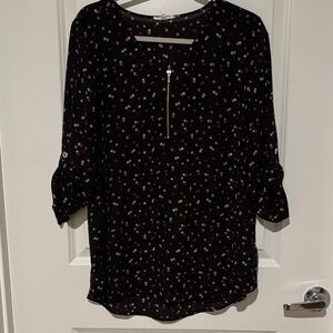 Maurice’s Polkadot 3/4 Sleeve Blouse